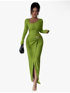 Long Sleeve Maxi Bodycon Dress